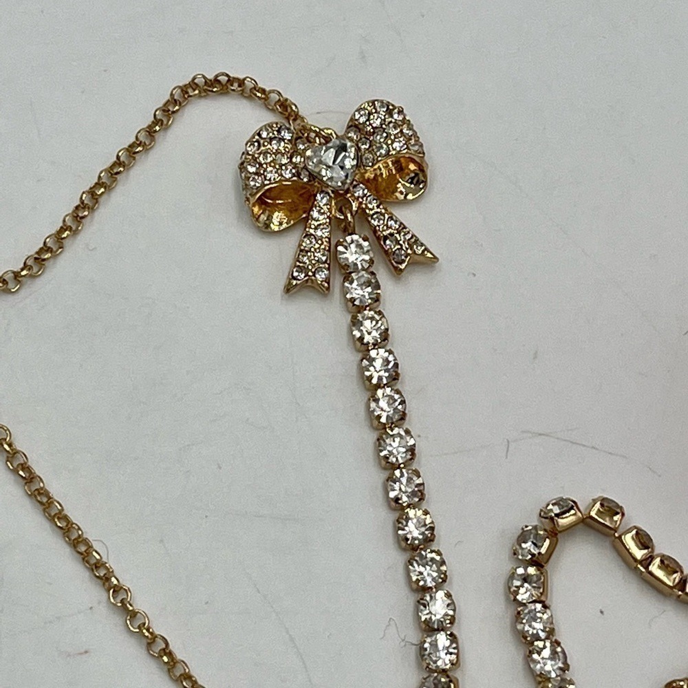 Betsy Johnson Pink Strawberry Red Rhinestone Baby Cakes Necklace Gold Tone New - Picture 12 of 13